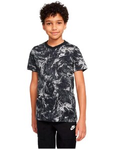 Nike T-shirt Camo Leaf Aop Nera kids