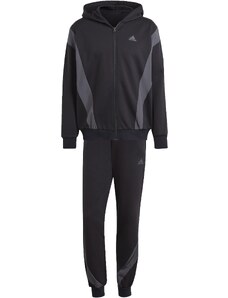 Adidas Sportswear Fleece Hooded Tuta Black