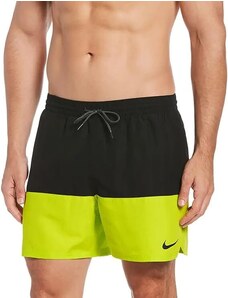 Nike Volley Short costume da bagnor color block nero e giallo uomo
