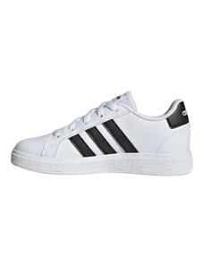 Adidas Grand Court lace Sneakers white black kids