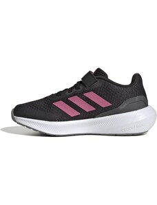 Adidas Runfalcon Elastic Lace Top Strap Shoeslow black pink kids