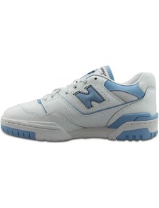 New Balance 550 scarpe bianche e azzurre donna
