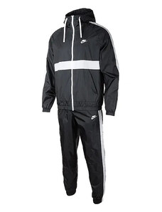 Nike Sportswear Tuta tessuto con cappuccio nera uomo