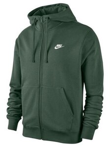 Nike Sportswear Club Felpa con cappuccio e zip Verde uomo