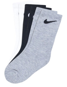 no Nike sett di 3 paia di calzettoni Black Grey White kids