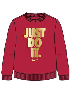 Nike Felpa Girocollo Just Do It red oro kids