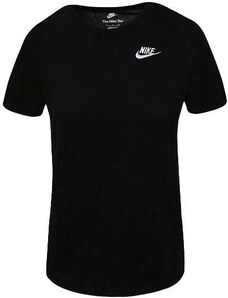 Nike Sportswear Club Essentials T-shirt nera donna