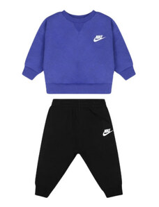 Nike Snow Day Fleece Crew Set Baby 2piece blu e nero kids