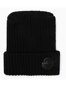 Moncler X Roc Nation By Jay-Z Cuffia nera in lana con logo