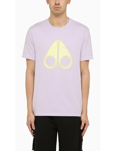 Moose Knuckles T-shirt color orchidea in cotone con stampa logo