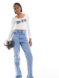ASOS Tall ASOS DESIGN Tall - Jeans dritti anni '90 color bromo-Blu