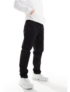 Dr Denim - Rush - Chino vestibilità classica con girovita elasticizzato e coulisse neri-Nero