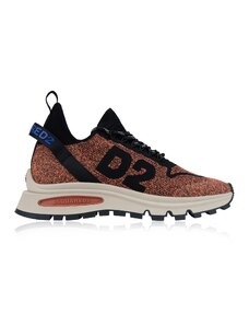 DSQUARED2 SNM0211 6051 Sneakers-43 EU Arancione Tessuto, Gomma