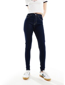 Pimkie - Jeans skinny a vita alta lavaggio scuro-Nero