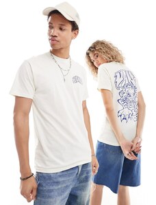 Vans - Prowler - T-shirt bianco sporco con stampa sul retro