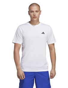 T-shirt bianca da uomo con logo nero adidas Essentials Training