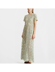 La DoubleJ Dresses gend - Swing Dress Agua Cream L 100% Polyester