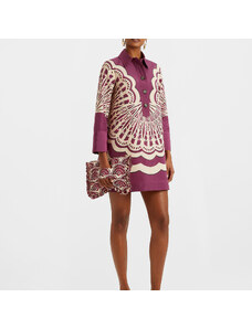 La DoubleJ Dresses gend - Short Artemis Dress Fans Placée Purple L 100% Polyester