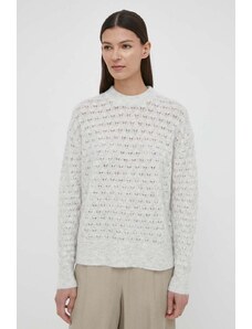 Samsoe Samsoe maglione in lana SAANOUR donna colore grigio F24100071