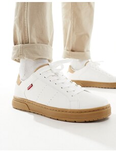 Levi's - Piper - Sneakers bianche con logo e suola in gomma-Bianco