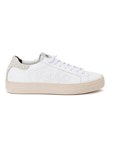 Sneakers Thea Piton In Pelle Bianca P448.