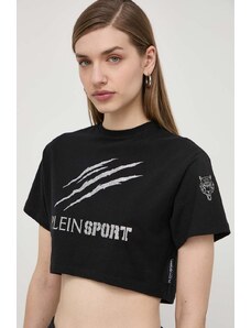 PLEIN SPORT t-shirt in cotone donna colore nero