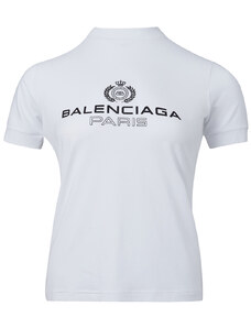 T-shirt Bianca Con Logo Balenciaga