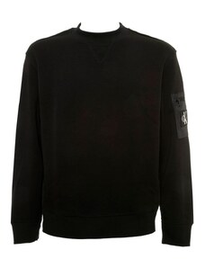 Calvin Klein Maglioncino nero con inserti in tessuto tecnico