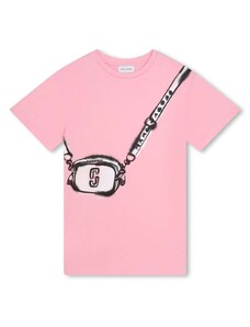 MARC JACOBS KIDS T-shirt rosa stampa borsa