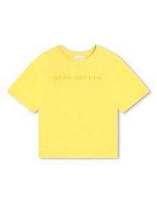 MARC JACOBS KIDS T-shirt gialla logo rilievo