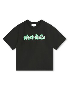 MARC JACOBS KIDS T-shirt nera logo spray