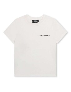 KARL LAGERFELD KIDS T-shirt bianca K/Ikonik