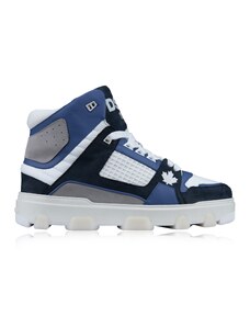 DSQUARED2 SNM0252 M2511 Sneakers-39 EU Blu, Bianco Pelle, Tessuto, Gomma