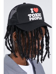 PLEASURES berretto da baseball Toxic Trucker Cap colore nero P24SP065.BLACK