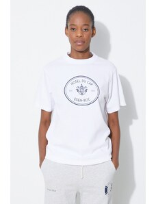 Sporty & Rich t-shirt in cotone Eden Crest T Shirt colore bianco TS1074WH