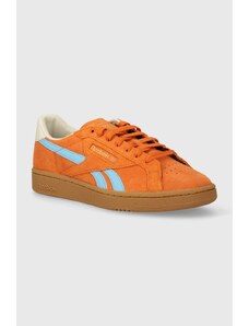 Reebok Classic sneakers in camoscio Club C Grounds Uk colore arancione 100074846