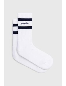 Sporty & Rich calzini New Serif Socks donna colore bianco SO922WH