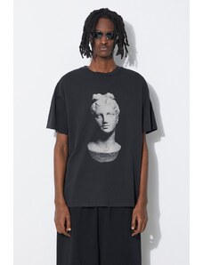Aries t-shirt in cotone Aged Statue SS Tee uomo colore nero SUAR60015X