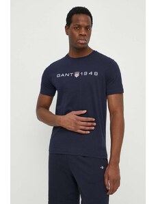 Gant t-shirt in cotone uomo colore blu navy
