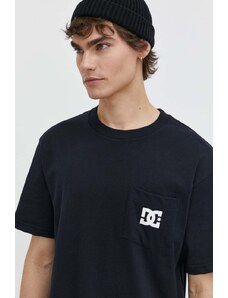 DC t-shirt in cotone uomo colore nero ADYZT05377