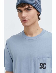 DC t-shirt in cotone uomo colore blu ADYZT05377