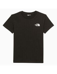 The North Face T-Shirt girocollo nera in misto cotone con logo