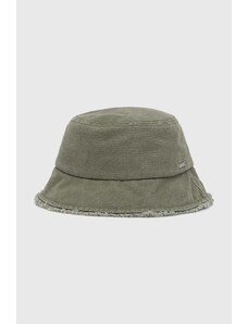 Roxy berretto in cotone colore verde ERJHA04254