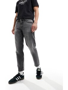 ASOS DESIGN - Jeans classici rigidi nero slavato