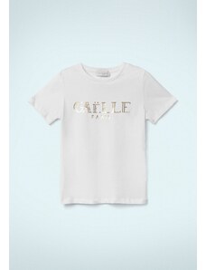 Gaelle Paris GAELLE T-Shirt In Jersey Bianco