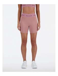 New Balance - NB - Pantaloncini a vita alta sportivi aderenti da 5" rosa