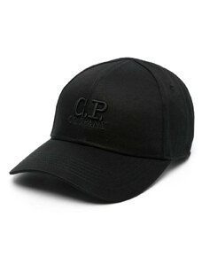 CP COMPANY Cappello nero logo in rilievo