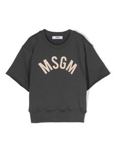 MSGM KIDS T-shirt grigia over