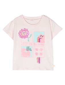 BILLIE BLUSH KIDS T-shirt rosa ''Keep on shining''