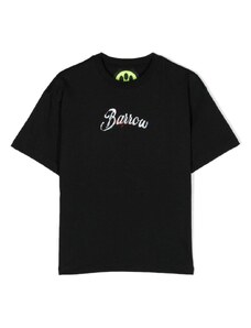 BARROW KIDS T-shirt nera logo effetto vernice